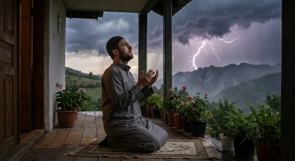 Dua for Thunder and Lightning in Islam & Sunnah: Ar, En Dua For Thunder_